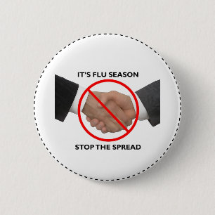 Macaron Rond 5 Cm Bouton de saison de la grippe