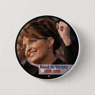Macaron Rond 5 Cm Bouton de Sarah Palin