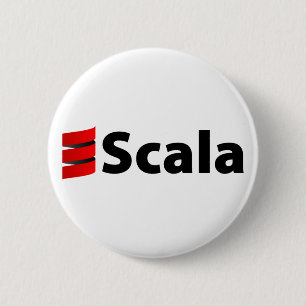 Macaron Rond 5 Cm Bouton de Scala, logo de Scala