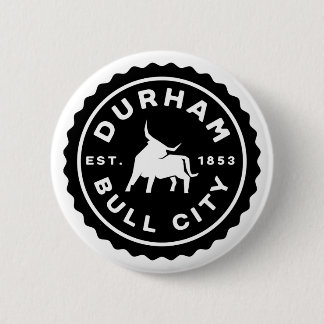 Macaron Rond 5 Cm Bouton de sceau rond de Durham Bull City