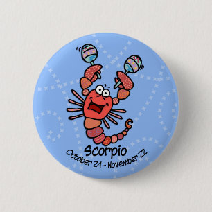 Macaron Rond 5 Cm bouton de Scorpion