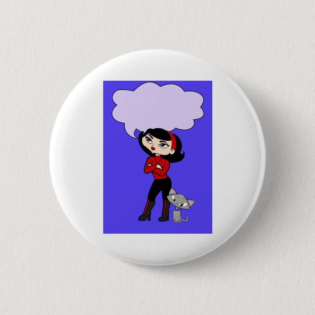 Macaron Rond 5 Cm Bouton de Scorpion (Devant)