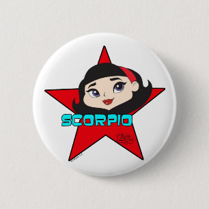 Macaron Rond 5 Cm Bouton de Scorpion