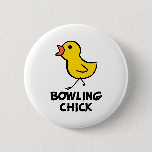 Macaron Rond 5 Cm Bouton de sélection de Bowling (Devant)