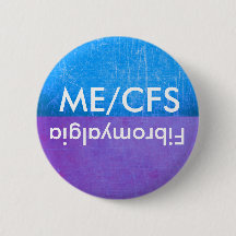 Bouton de sensibilisation au ME/CFS et à la fibrom
