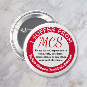 Macaron Rond 5 Cm Bouton de sensibilisation et d'avertissement MCS