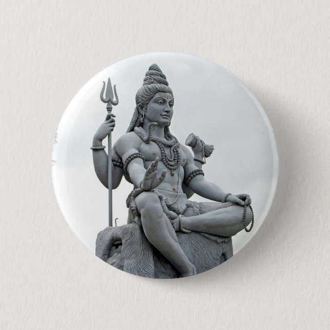 Macaron Rond 5 Cm Bouton de Shiva (Devant)