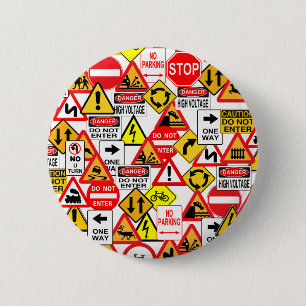 Macaron Rond 5 Cm Bouton de signalisation