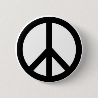 Macaron Rond 5 Cm Bouton de signe de paix