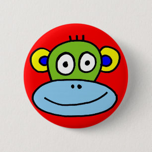 Macaron Rond 5 Cm bouton de singe