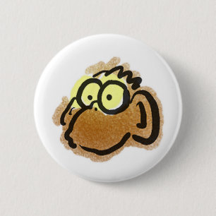 Macaron Rond 5 Cm Bouton de singe