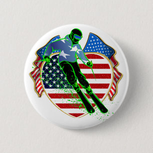 MACARON ROND 5 CM BOUTON DE SKI USA