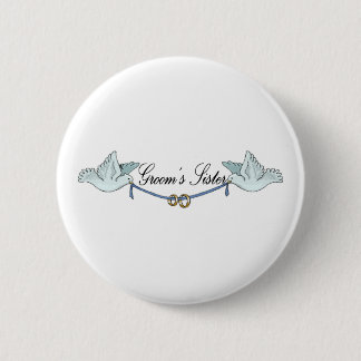 Macaron Rond 5 Cm Bouton de soeur de mariés