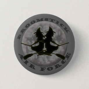 Macaron Rond 5 Cm Bouton de sorcières de Halloween