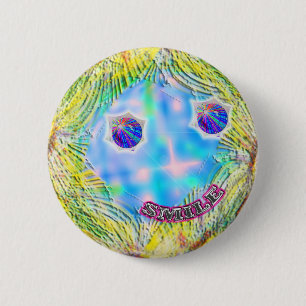 Macaron Rond 5 Cm bouton de sourire de visage