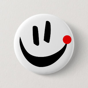 Macaron Rond 5 Cm Bouton de sourire Loka Nota