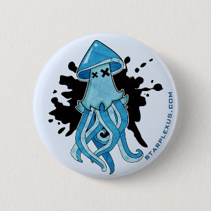 Macaron Rond 5 Cm Bouton de Splattersquid
