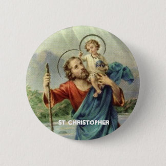 Macaron Rond 5 Cm Bouton de St Christopher