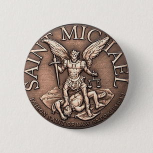 Macaron Rond 5 Cm Bouton de St Michael