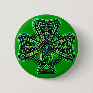 Macaron Rond 5 Cm Bouton de St Patrick