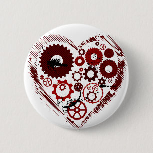 Macaron Rond 5 Cm Bouton de Steampunk