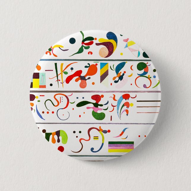 Macaron Rond 5 Cm Bouton de succession de Kandinsky (Devant)
