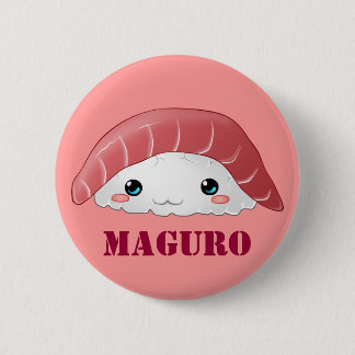 Macaron Rond 5 Cm Bouton "de sushi de Maguro"