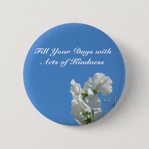 Macaron Rond 5 Cm Bouton de Sweetpea de gentillesse