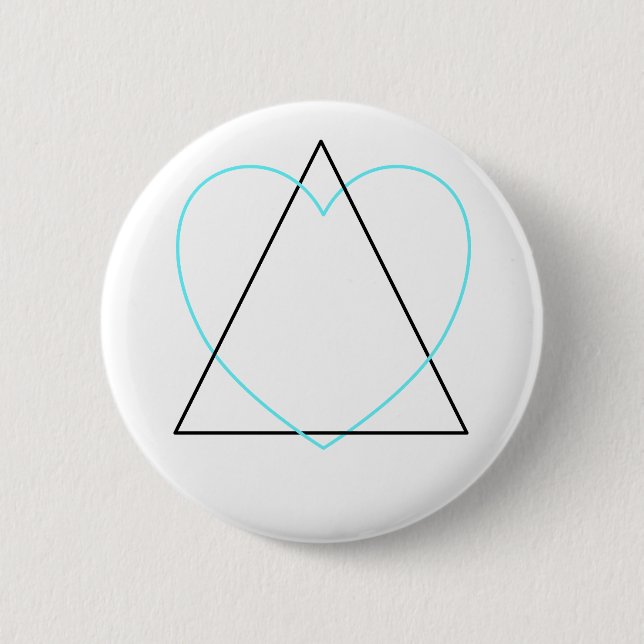 Macaron Rond 5 Cm Bouton de symbole d'adoption (Devant)