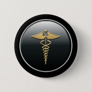 Macaron Rond 5 Cm Bouton de symbole de médecin
