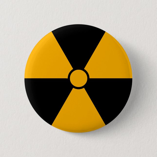 Macaron Rond 5 Cm Bouton de symbole de rayonnement (Devant)
