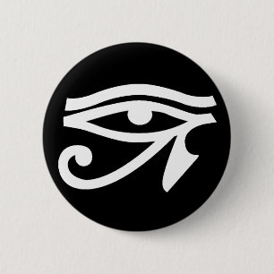 Macaron Rond 5 Cm Bouton de symbole d'oeil d'Egypte antique