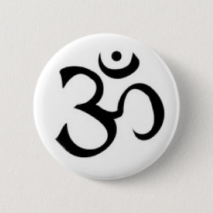 Macaron Rond 5 Cm Bouton de symbole d'ohm