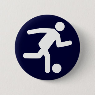 Macaron Rond 5 Cm Bouton de symbole du football du football