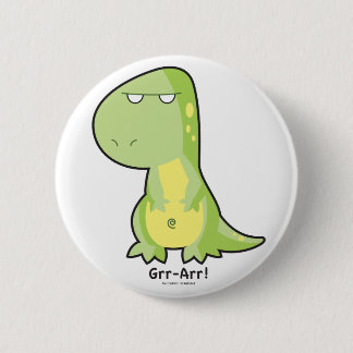 Macaron Rond 5 Cm Bouton de T-Rex Grr Arr