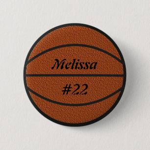 Macaron Rond 5 Cm Bouton de talent de basket-ball