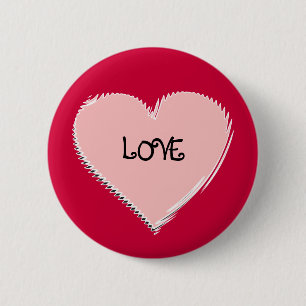 Macaron Rond 5 Cm Bouton de talent de Saint-Valentin