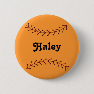 Macaron Rond 5 Cm Bouton de talent du base-ball de Fastpitch