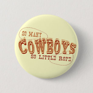 Macaron Rond 5 Cm Bouton de tant de cowboys
