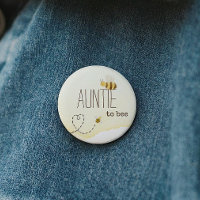 Bouton de Tante à Devenir Abeille pour Baby Shower