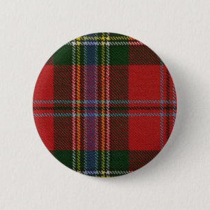 Macaron Rond 5 Cm Bouton de tartan de MacLean de clan