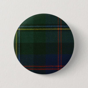 Macaron Rond 5 Cm Bouton de tartan de Malcolm de clan