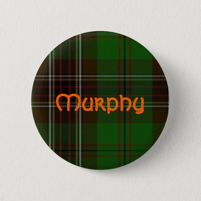 Macaron Rond 5 Cm Bouton de tartan de Murphy (Devant)