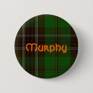 Macaron Rond 5 Cm Bouton de tartan de Murphy