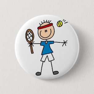 Macaron Rond 5 Cm Bouton de tennis de sport