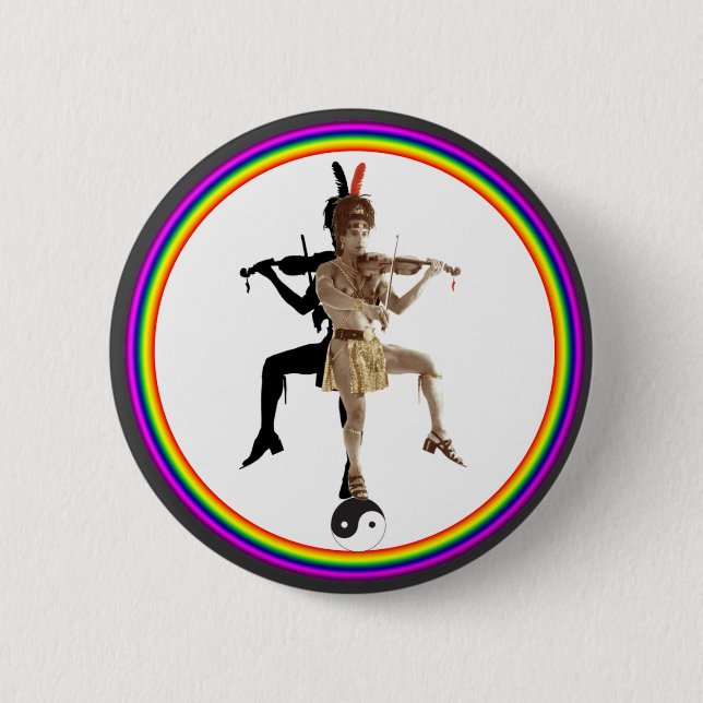 Macaron Rond 5 Cm Bouton de Thoth (Devant)