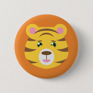 Macaron Rond 5 Cm Bouton de tigre