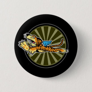Macaron Rond 5 Cm Bouton de tigre de vol