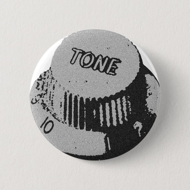Macaron Rond 5 Cm Bouton de ton de guitare (Devant)