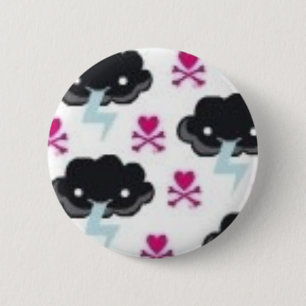 Macaron Rond 5 Cm Bouton de tonnerre de Kawaii